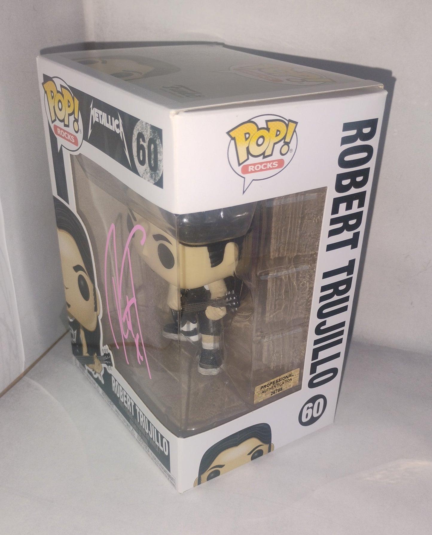 Robert Trujillo Hand Signed Autograph Metallica Funko Pop COA
