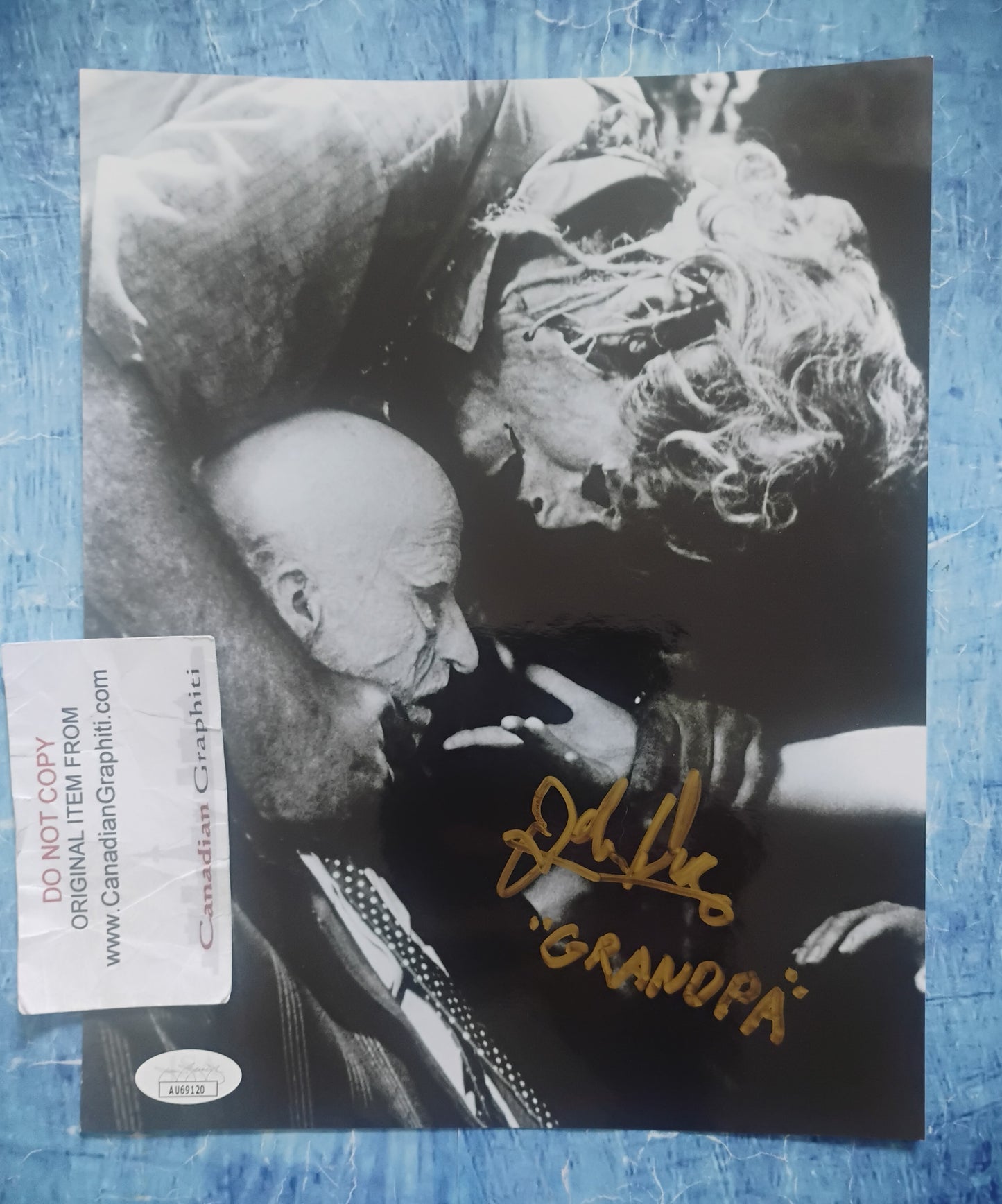 John Dugan Hand Signed Autograph 8x10 Photo JSA COA Texas Chainsaw Massacre
