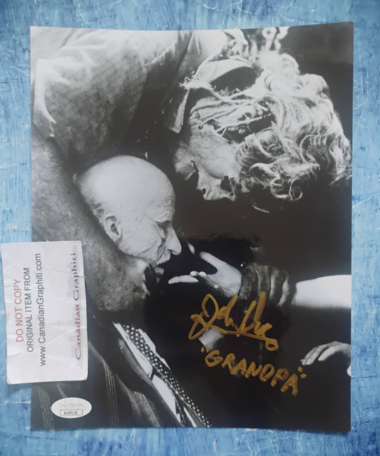 John Dugan Hand Signed Autograph 8x10 Photo JSA COA Texas Chainsaw Massacre