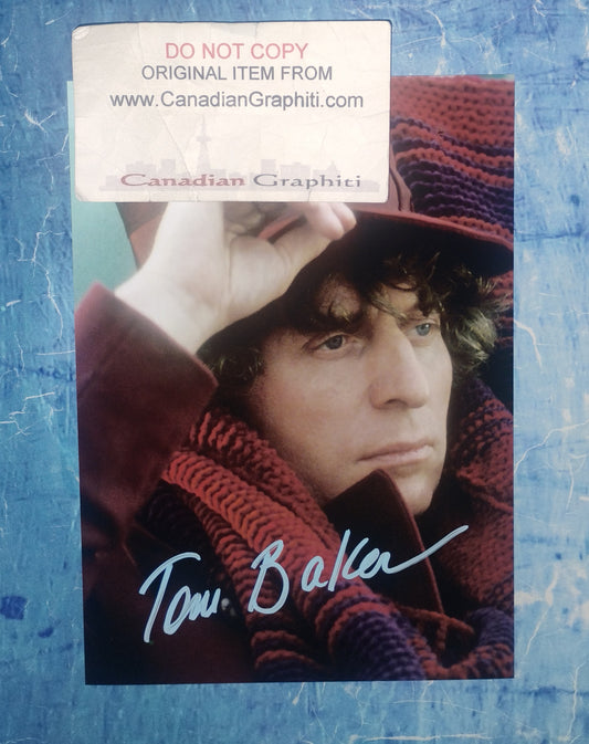 Tom Baker Hand Signed Autograph Photo COA Doctor Who