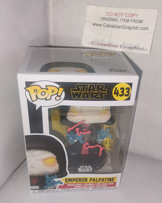 Tim Curry Hand Signed Autograph Emperor Palpatine Funko Pop JSA COA Star Wars