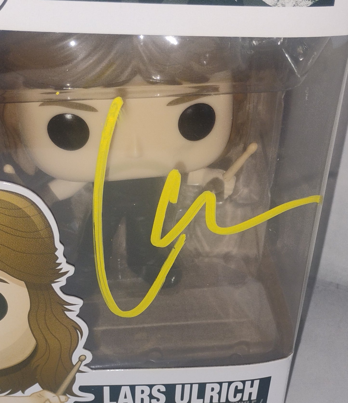 Lars Ulrich Hand Signed Autograph Metallica Funko Pop COA