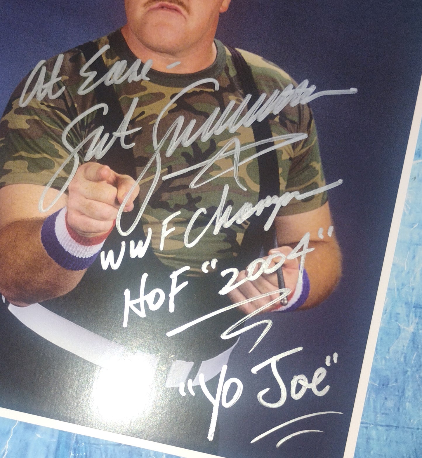 Sgt Slaughter Robert Remus Hand Signed Autograph 8x10 Photo JSA COA