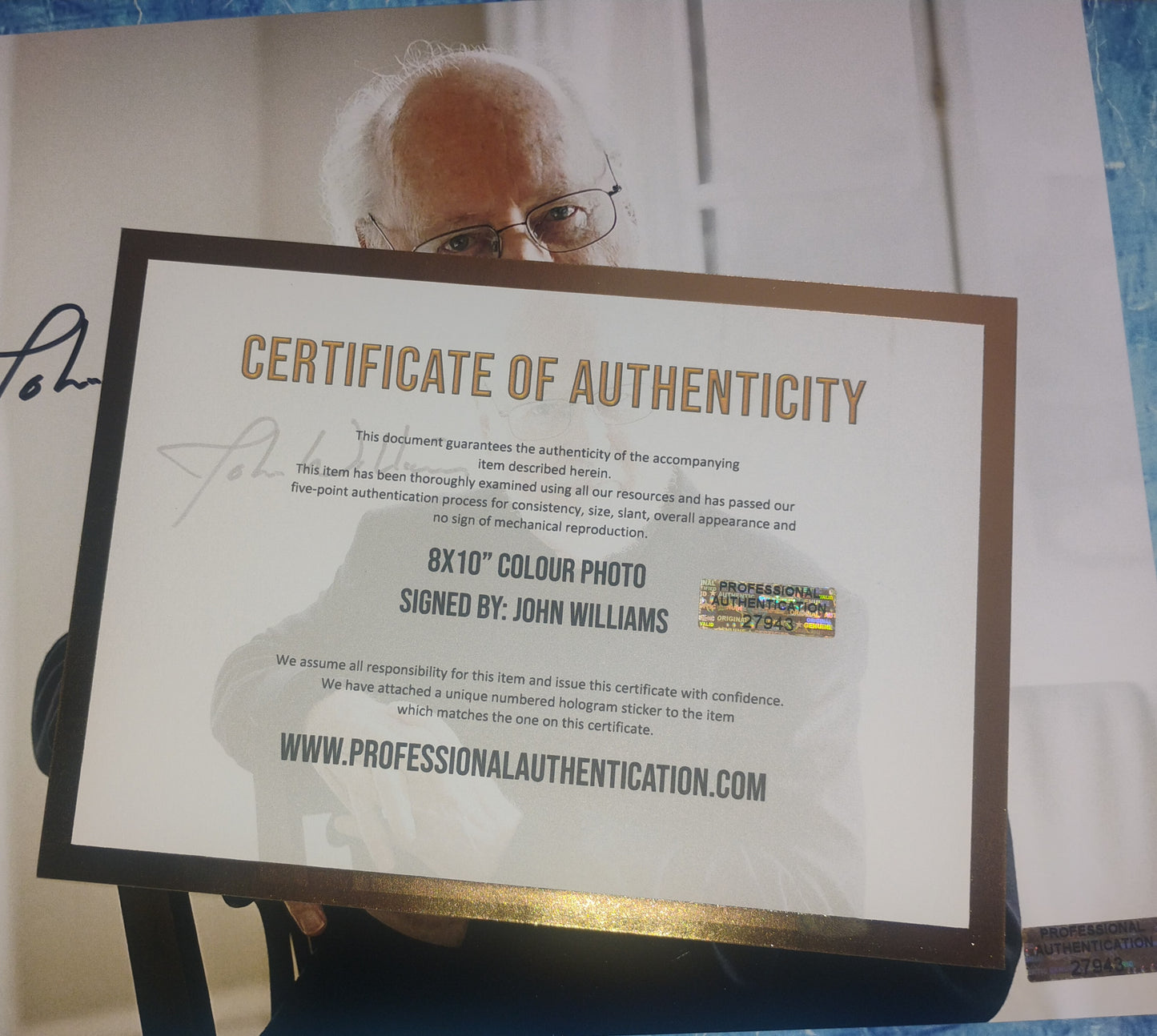 John Williams Hand Signed Autograph 8x10 Photo COA