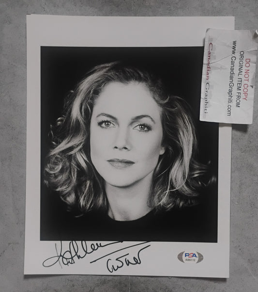 Kathleen Turner Hand Signed Autograph 8x10 Photo PSA COA