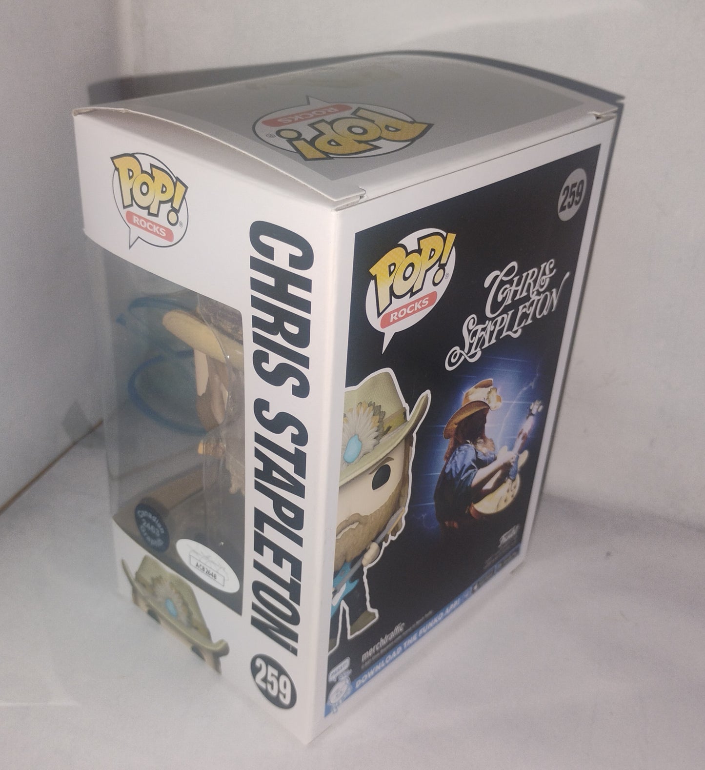 Chris Stapleton Hand Signed Autograph Funko Pop JSA COA