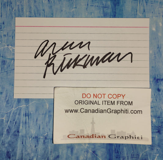 Alan Rickman Hand Signed Autograph Index Card COA