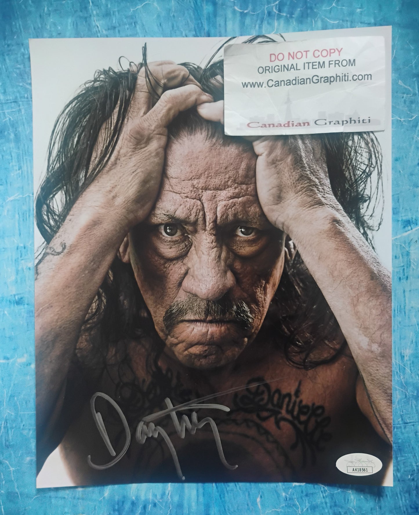 Danny Trejo Hand Signed Autograph 8x10 Photo JSA COA