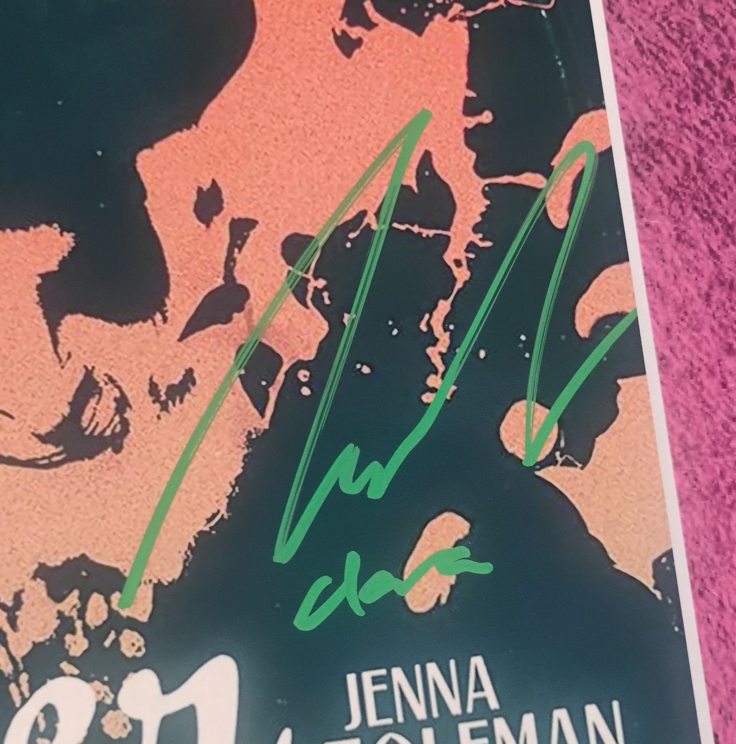 Peter Capaldi & Jenna Coleman Hand Signed Autograph Doctor Who Script COA
