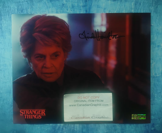 Linda Hamilton Hand Signed Autograph 8x10 Photo COA Stranger Things