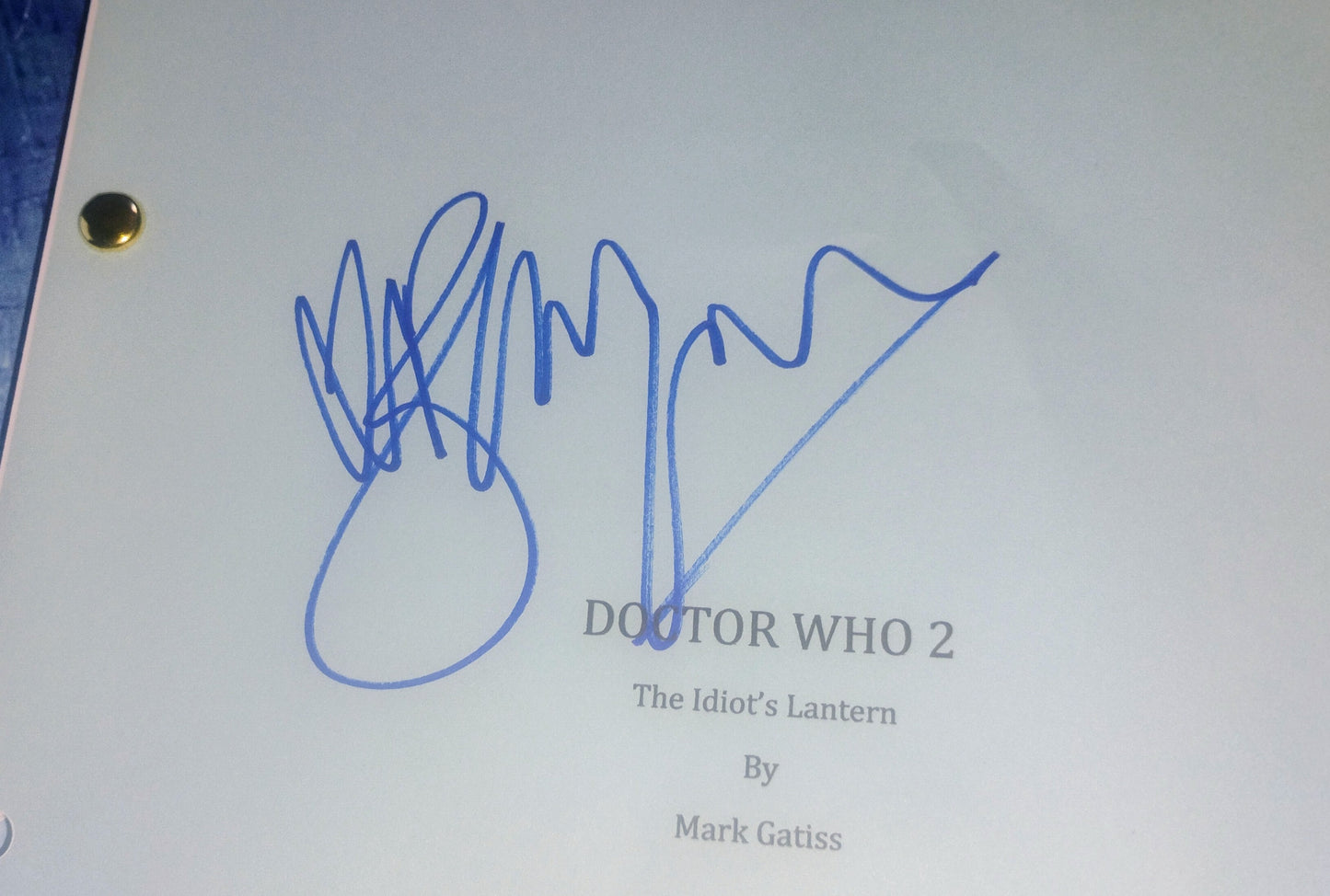 Billie Piper & David Tennant Hand Signed Autograph Doctor Who Script COA