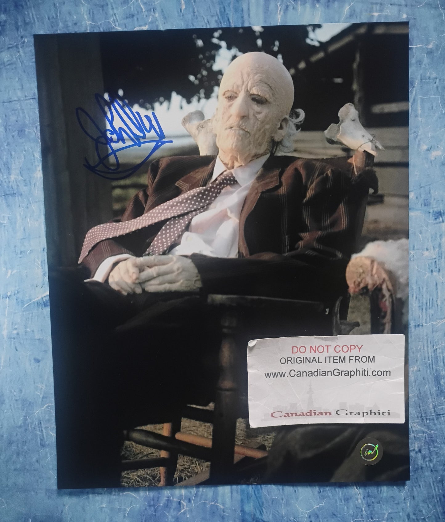 John Dugan Hand Signed Autograph 8x10 Photo COA Texas Chainsaw Massacre