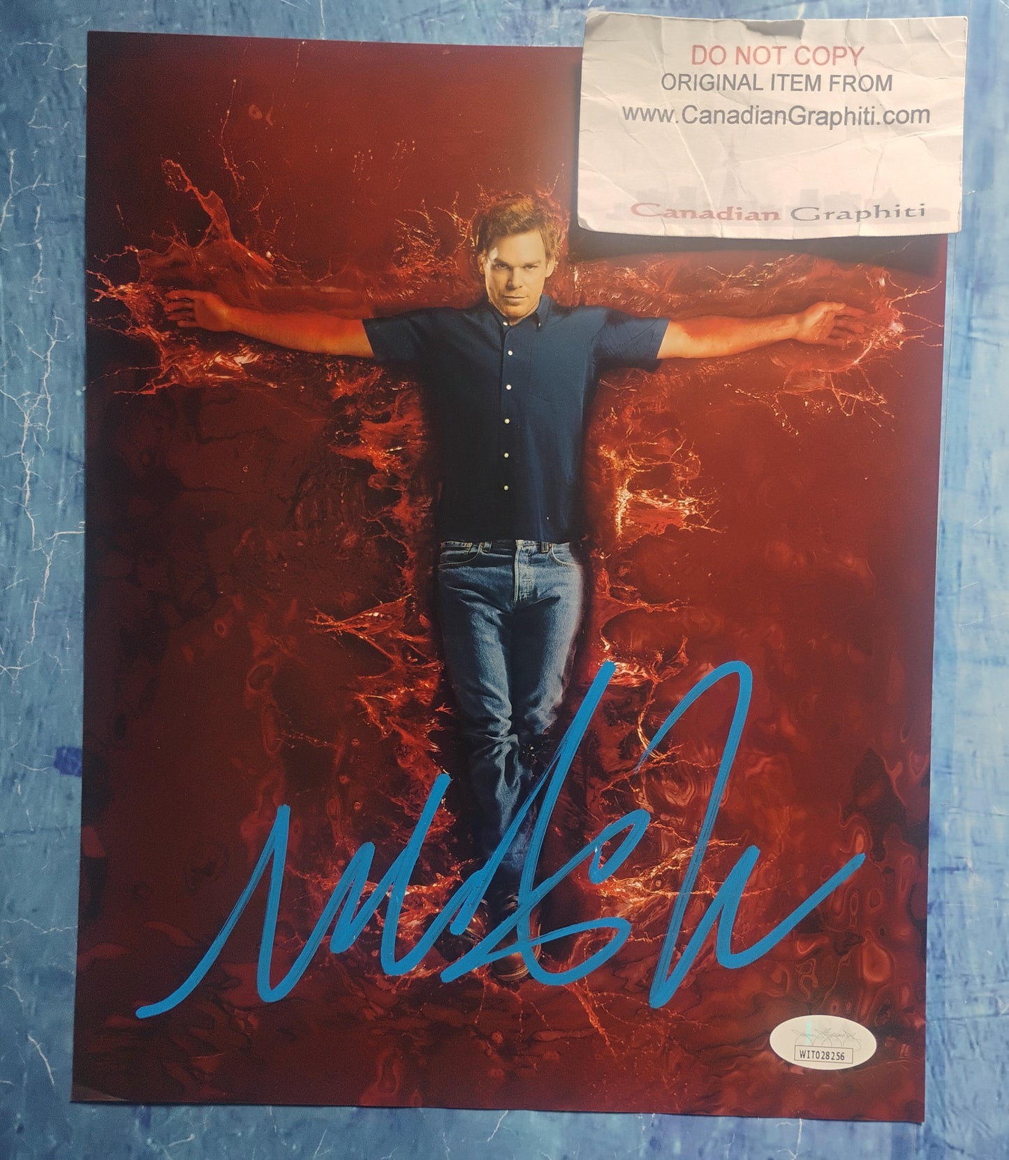 Michael C Hall Hand Signed Autograph 8x10 Photo JSA COA Dexter