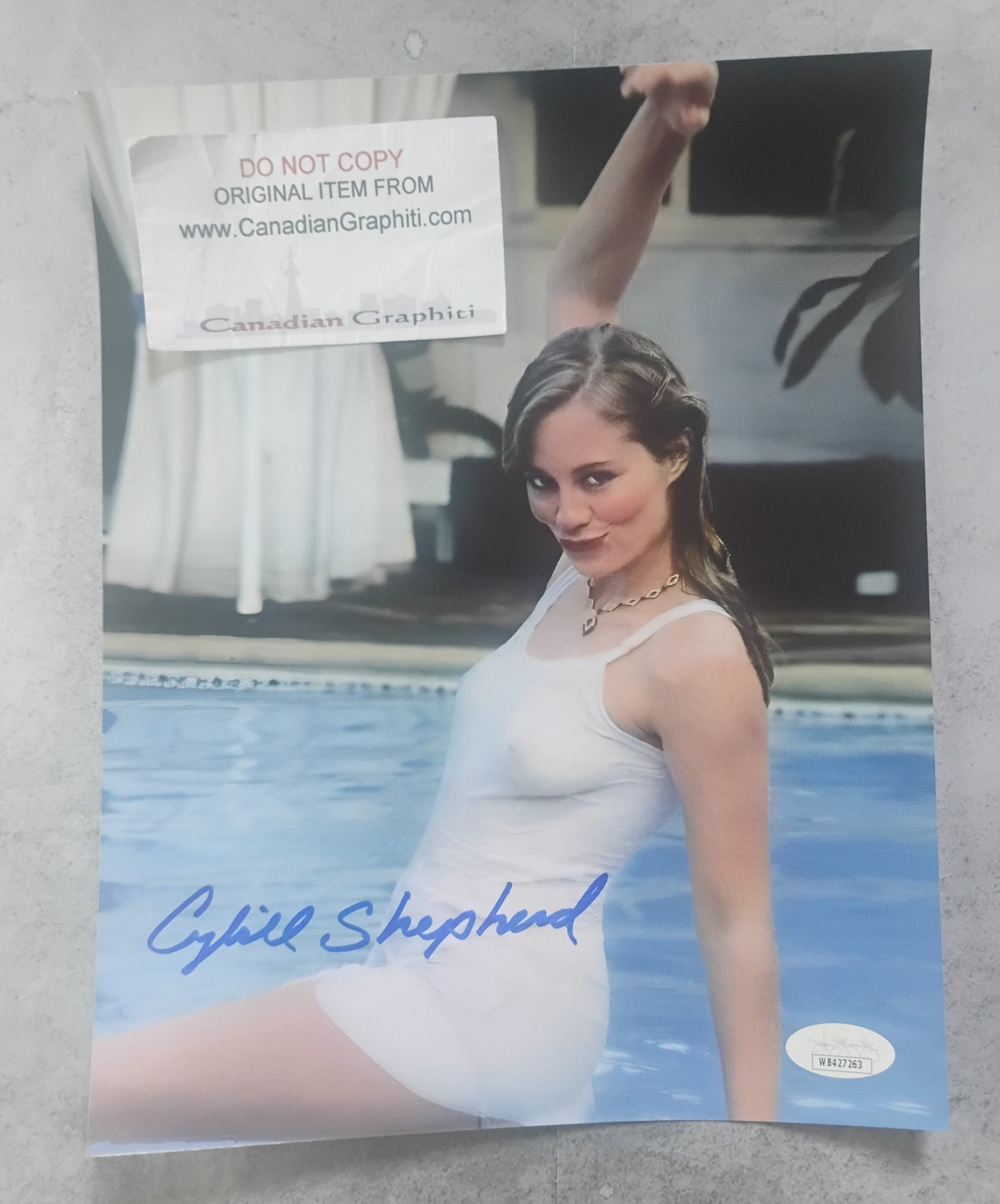 Cybill Sherherd Hand Signed Autograph 8x10 Photo JSA COA