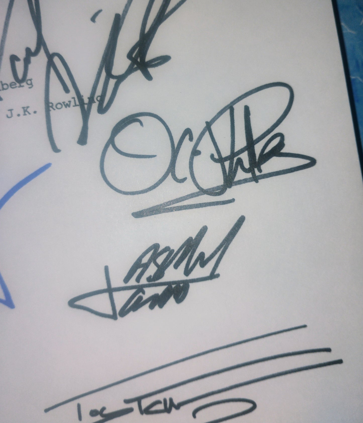 Harry Potter 9x Cast Hand Signed Autograph Script COA