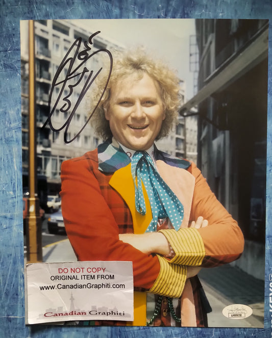Colin Baker Hand Signed Autograph 8x10 Photo COA + JSA Doctor Who