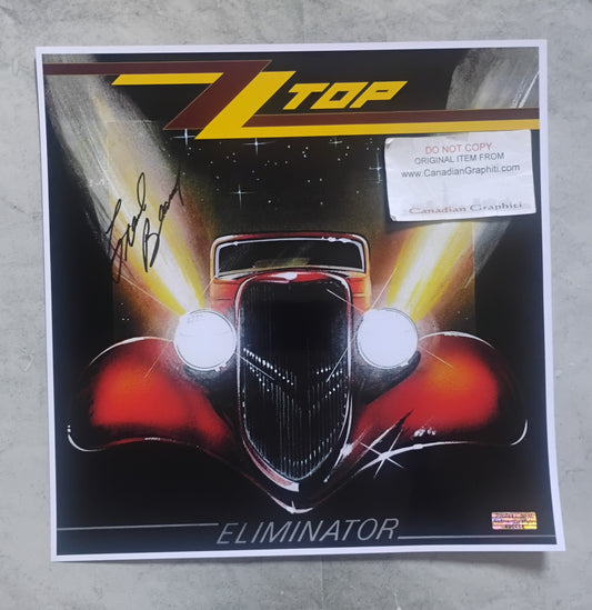 Frank Beard ZZ Top Hand Signed Autograph Photo COA