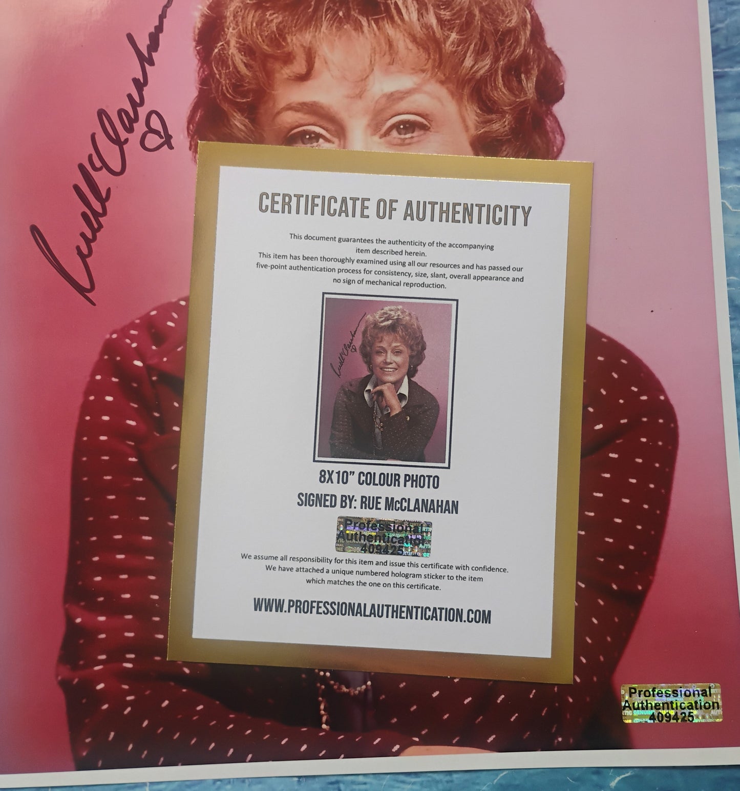 Rue McClanahan Hand Signed Autograph 8x10 Photo COA