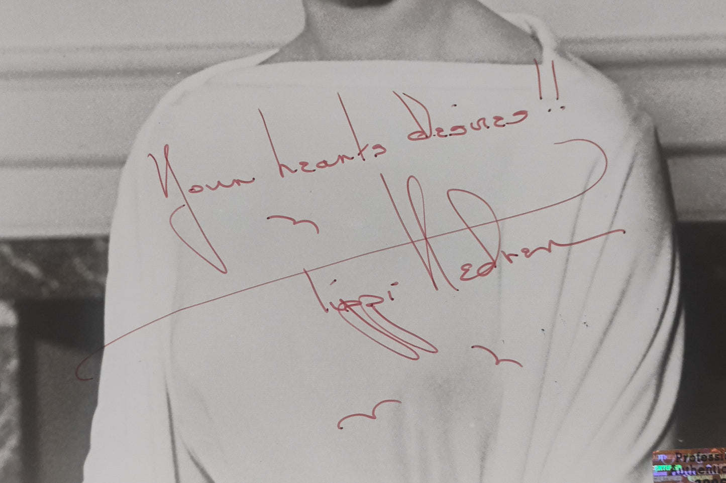 Tippi Hedren Hand Signed Autograph 8x10 Photo PSA COA