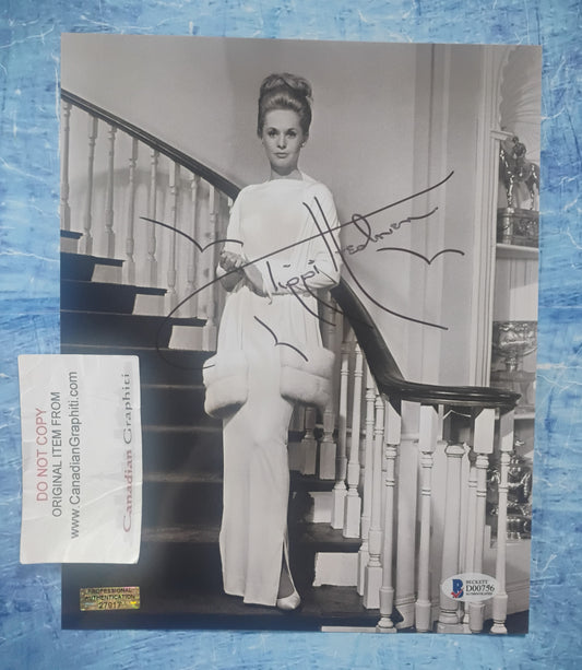 Tippi Hedren Hand Signed Autograph 8x10 Photo BAS COA