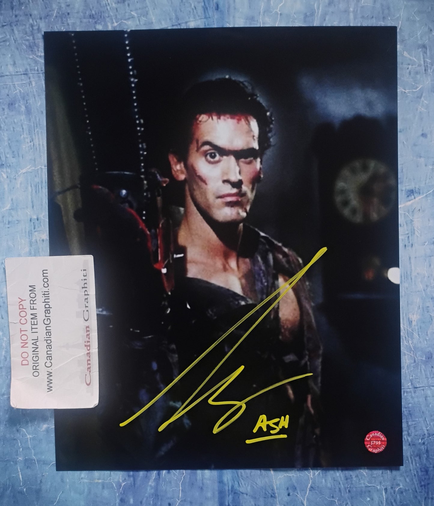 Bruce Campbell Hand Signed Autograph 8x10 Photo COA Evil Dead