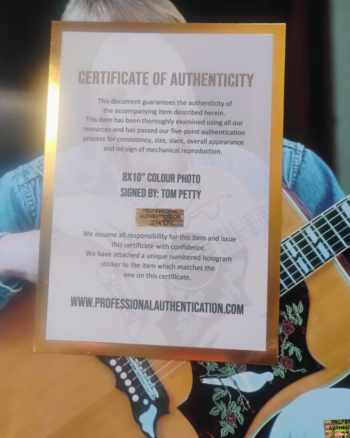 Tom Petty Hand Signed Autograph 8x10 Photo COA