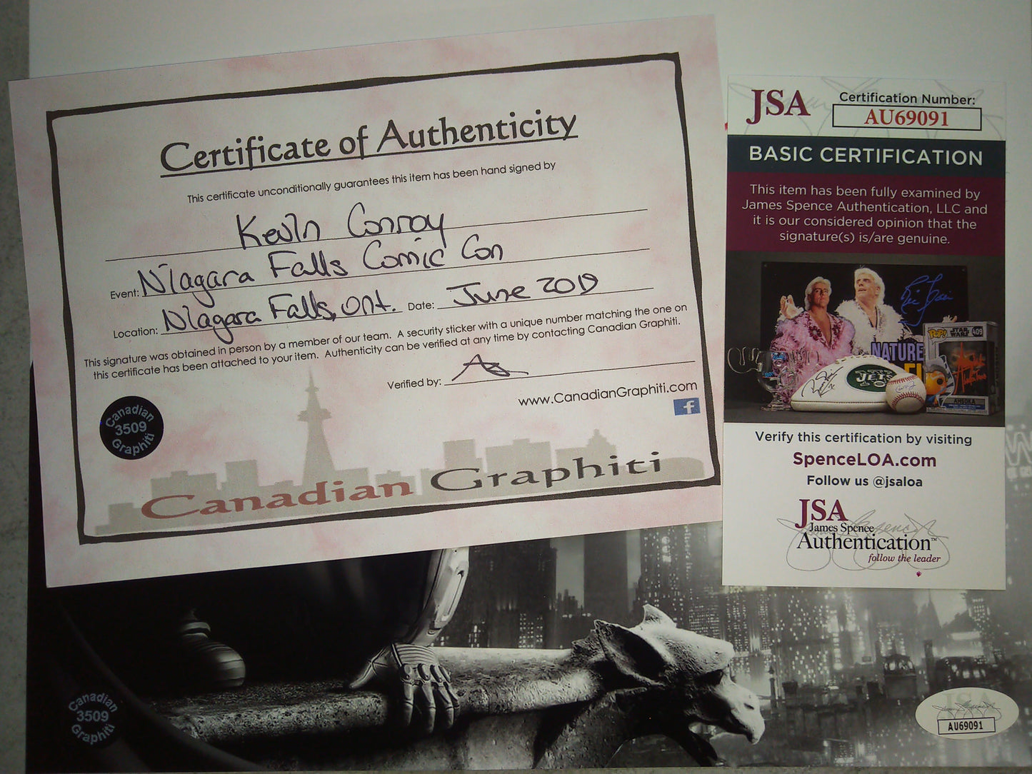 Kevin Conroy Hand Signed Autograph 8x10 Photo COA + JSA Batman