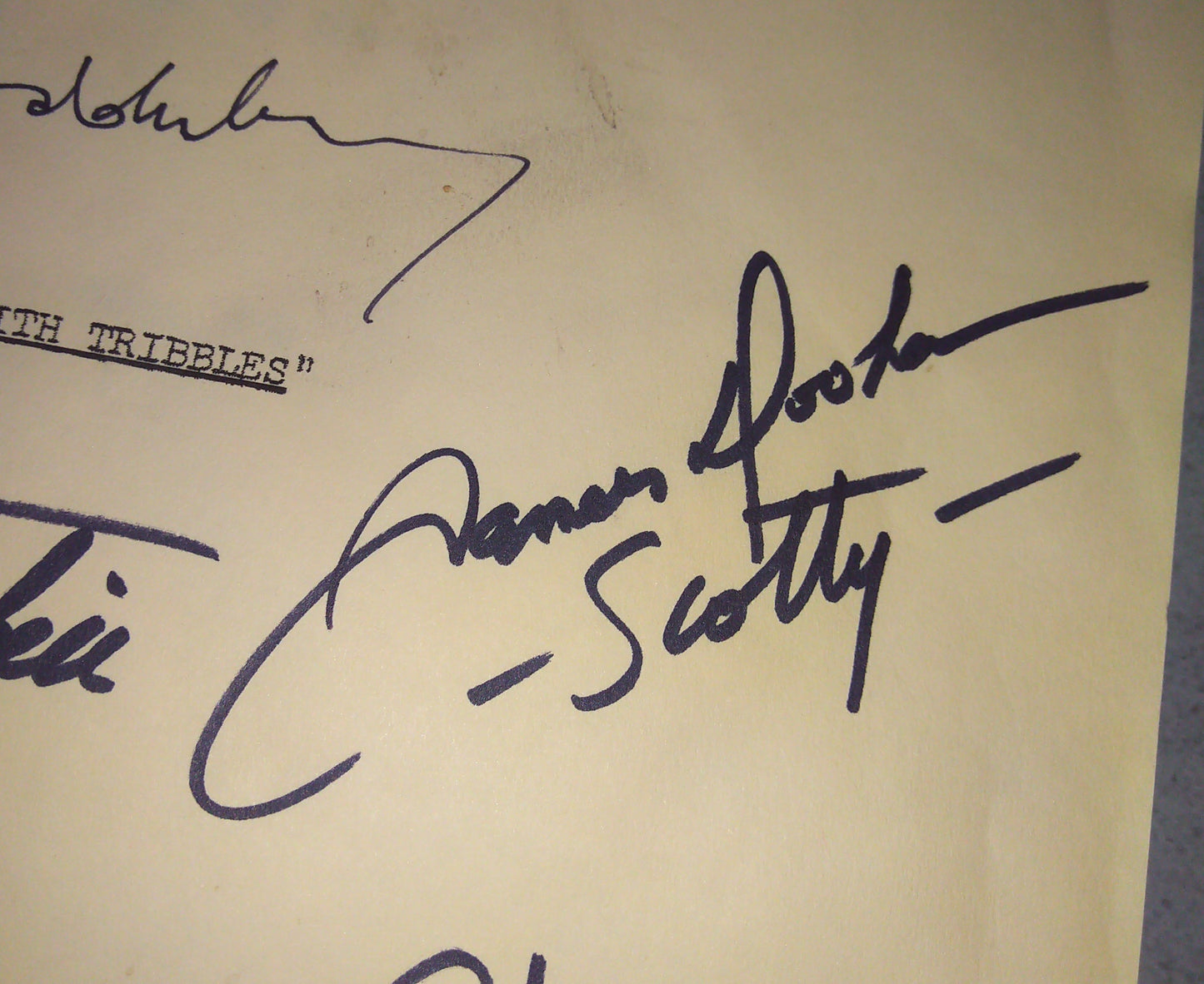 Star Trek 8x Cast Hand Signed Autograph Script COA Gene Roddenberry, Leonard Nimoy, William Shatner