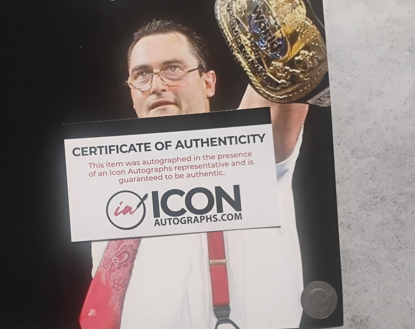 I.R.S. Mike Rotunda Hand Signed Autograph 8x10 Photo COA