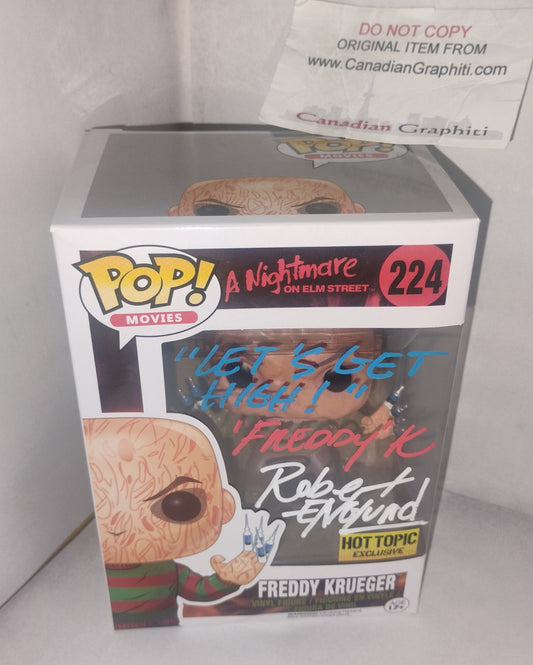 Robert Englund Hand Signed Autograph Freddy Krueger Funko Pop COA