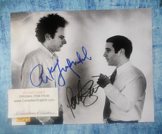 Paul Simon & Art Garfunkel Hand Signed Autograph 8x10 Photo COA