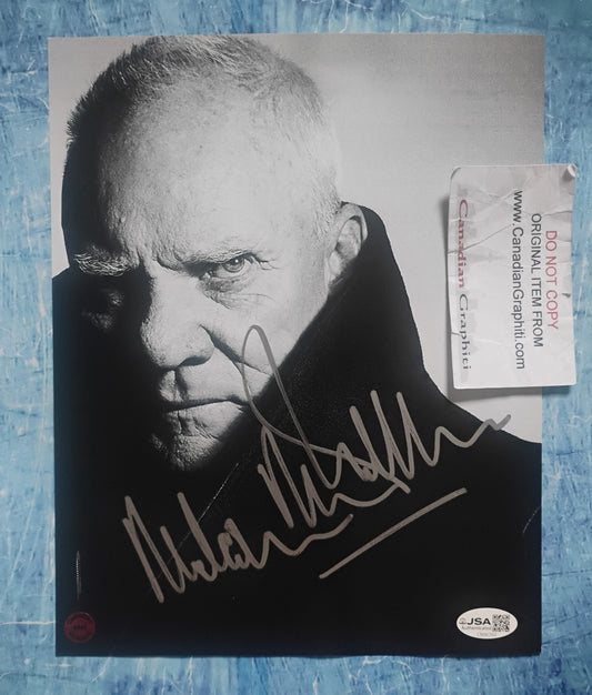 Malcolm McDowell Hand Signed Autograph 8x10 Photo JSA COA