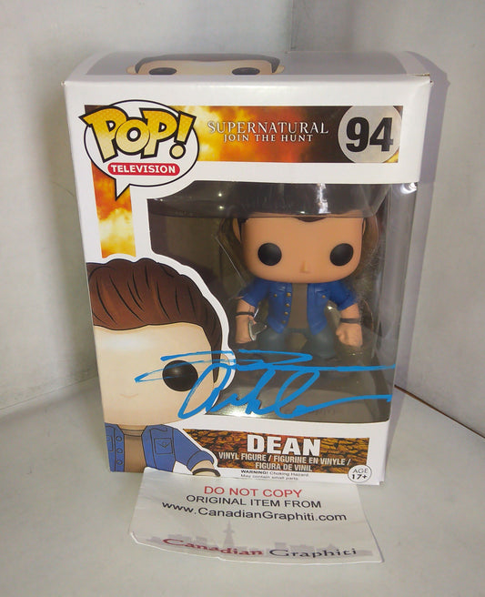 Jensen Ackles Hand Signed Autograph Supernatural Funko Pop COA