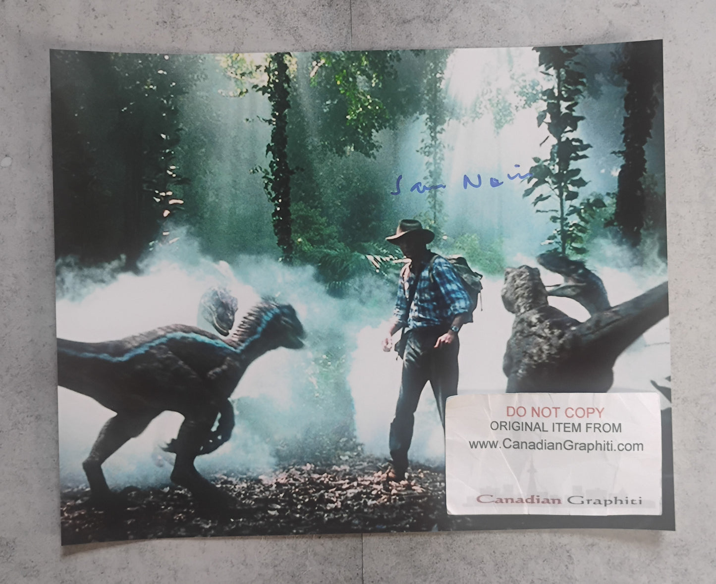 Sam Neill Hand Signed Autograph 8x10 Photo BAS COA Jurassic Park