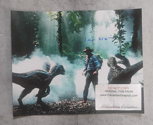 Sam Neill Hand Signed Autograph 8x10 Photo BAS COA Jurassic Park