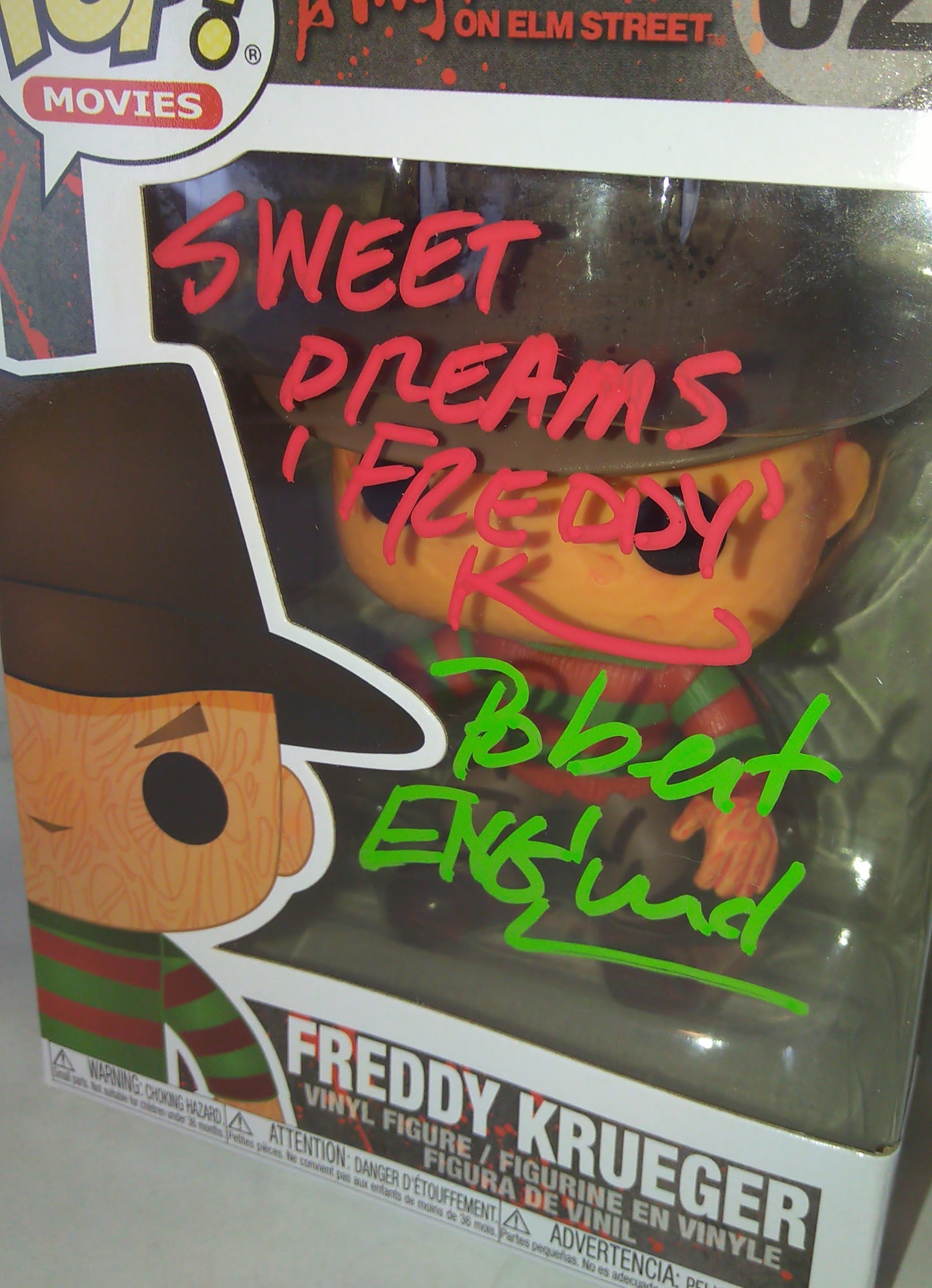 Robert Englund Hand Signed Autograph Freddy Krueger Funko Pop COA