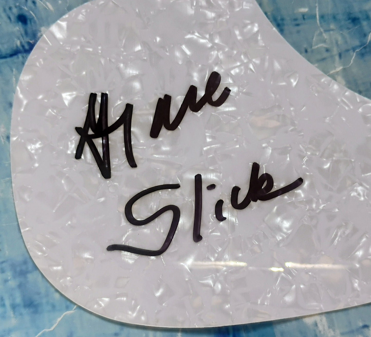 Grace Slick Hand Signed Autograph Guitar Pick Guard COA