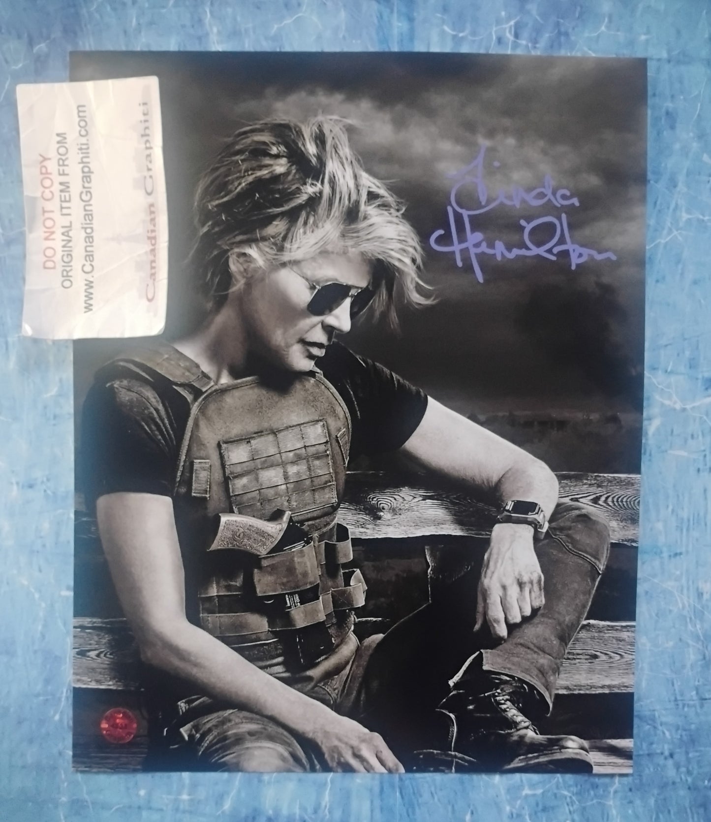 Linda Hamilton Hand Signed Autograph 8x10 Photo COA The Terminator