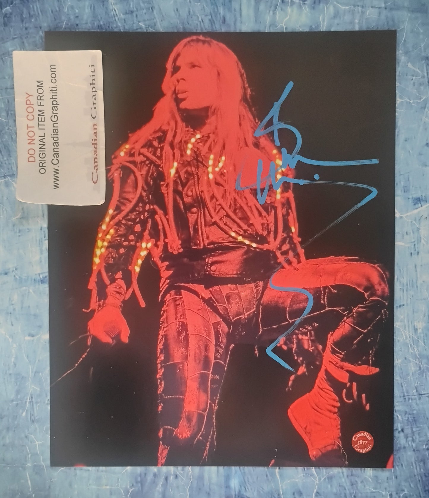 Bruce Dickinson Hand Signed Autograph 8x10 Photo COA Iron Maiden