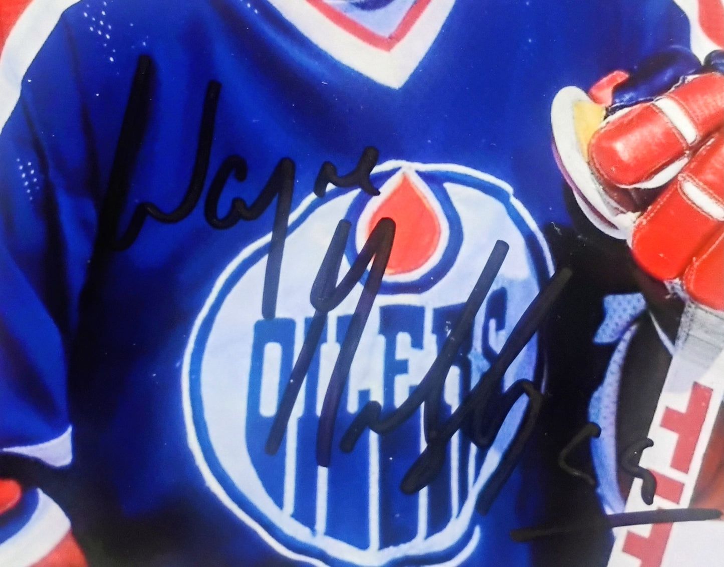Wayne Gretzky Hand Signed Autograph Photo COA Edmonton Oilers