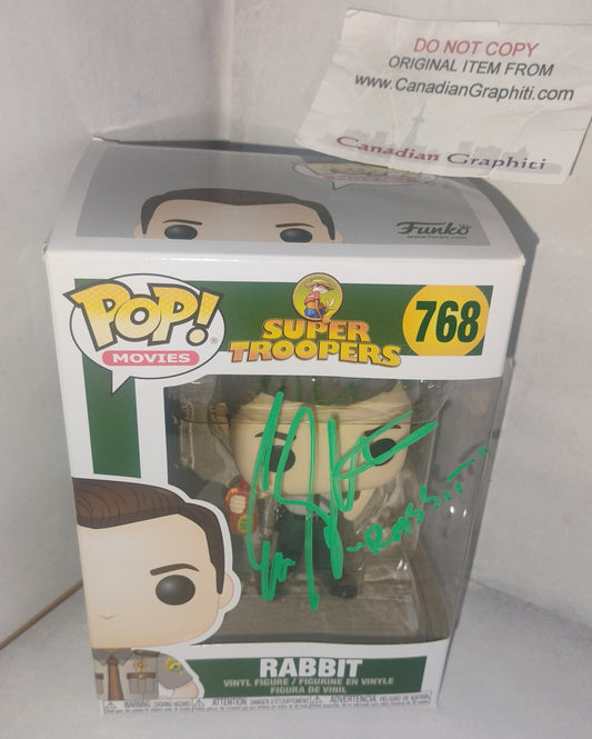 Erik Stolhanske Hand Signed Autograph Super Troopers Funko Pop COA