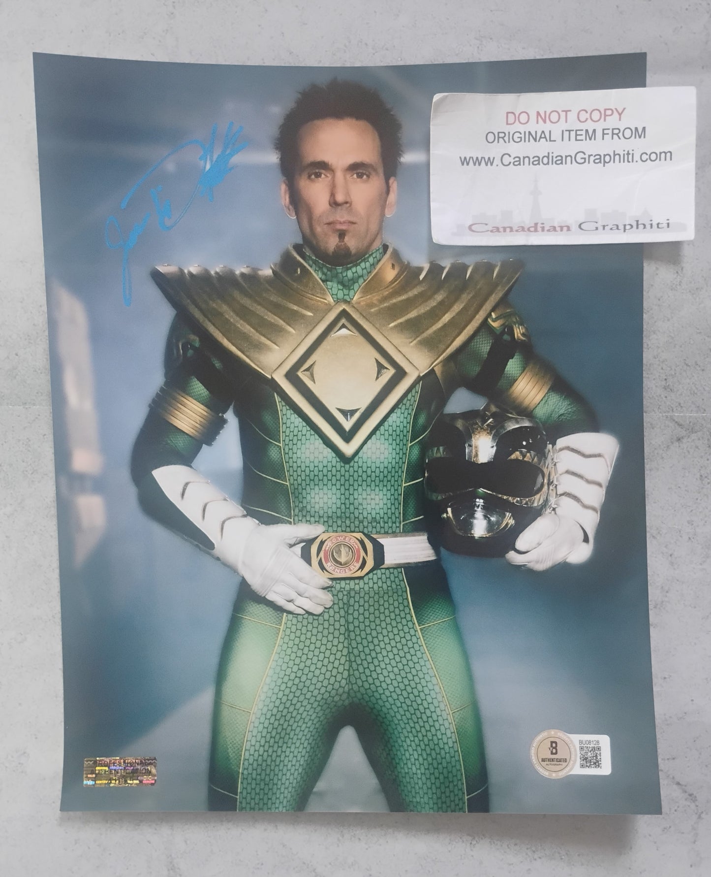 Jason David Frank Hand Signed Autograph 8x10 Photo BAS COA Power Rangers