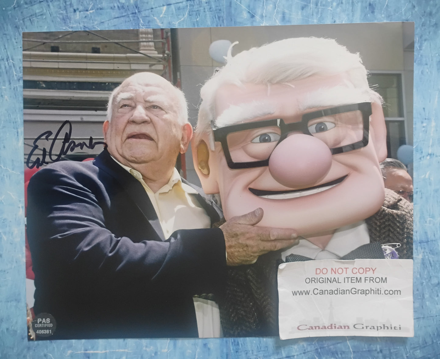 Ed Asner Hand Signed Autograph 8x10 Photo COA Up