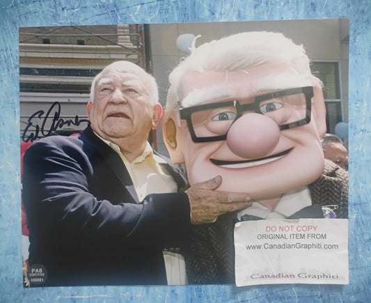 Ed Asner Hand Signed Autograph 8x10 Photo COA Up