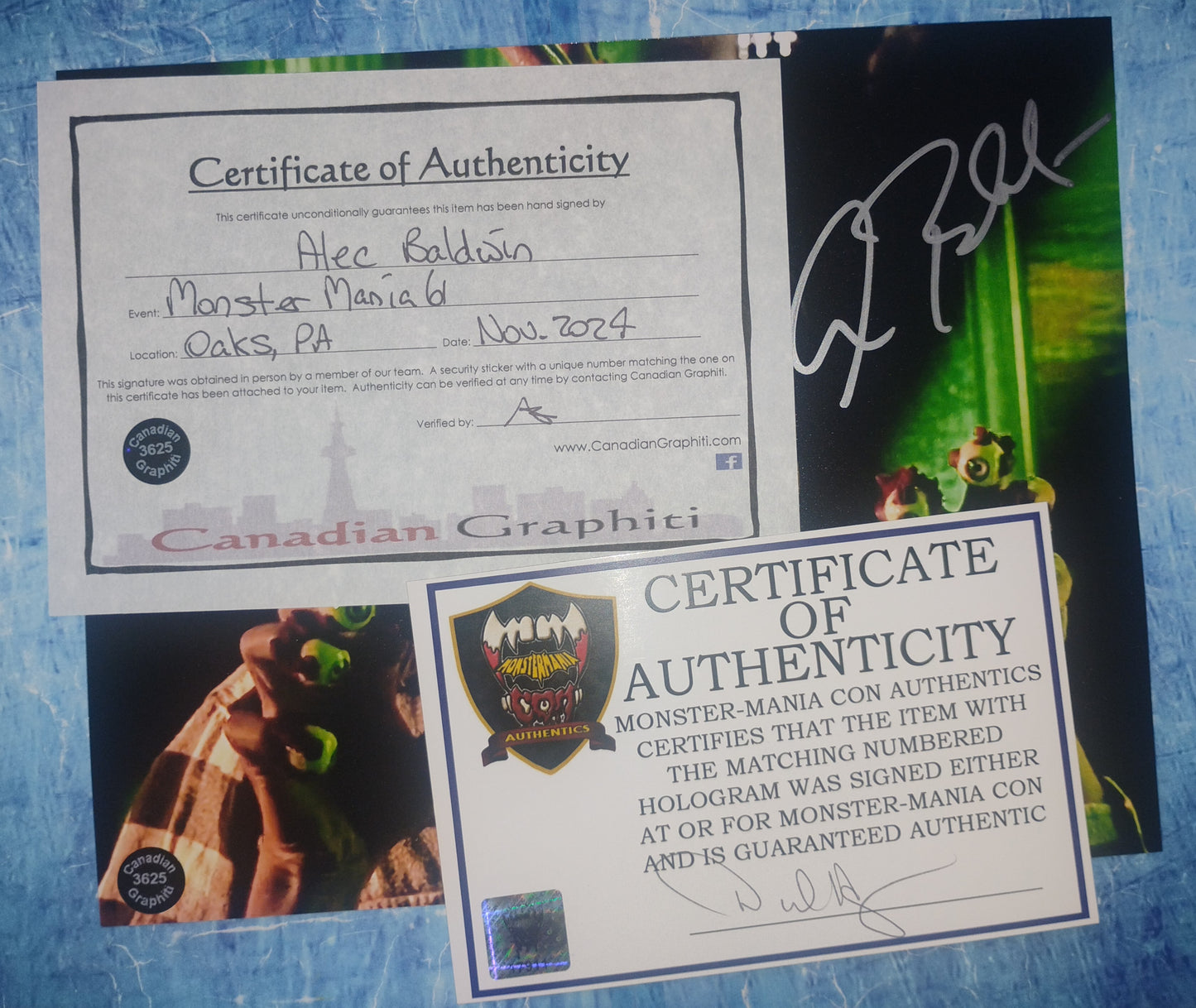 Alec Baldwin Hand Signed Autograph 8x10 Photo COA Beetlejuice