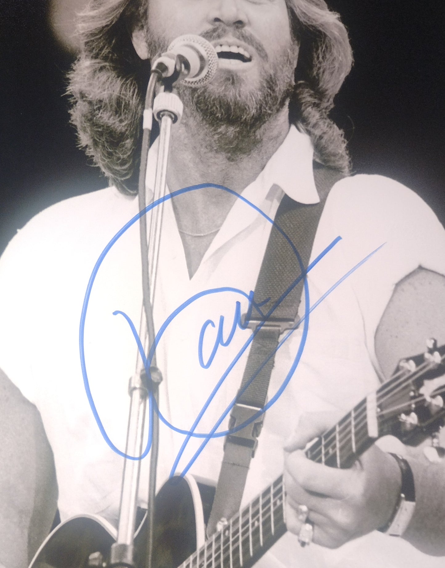 Barry Gibb Hand Signed Autograph 8x10 Photo BAS COA Bee Gees