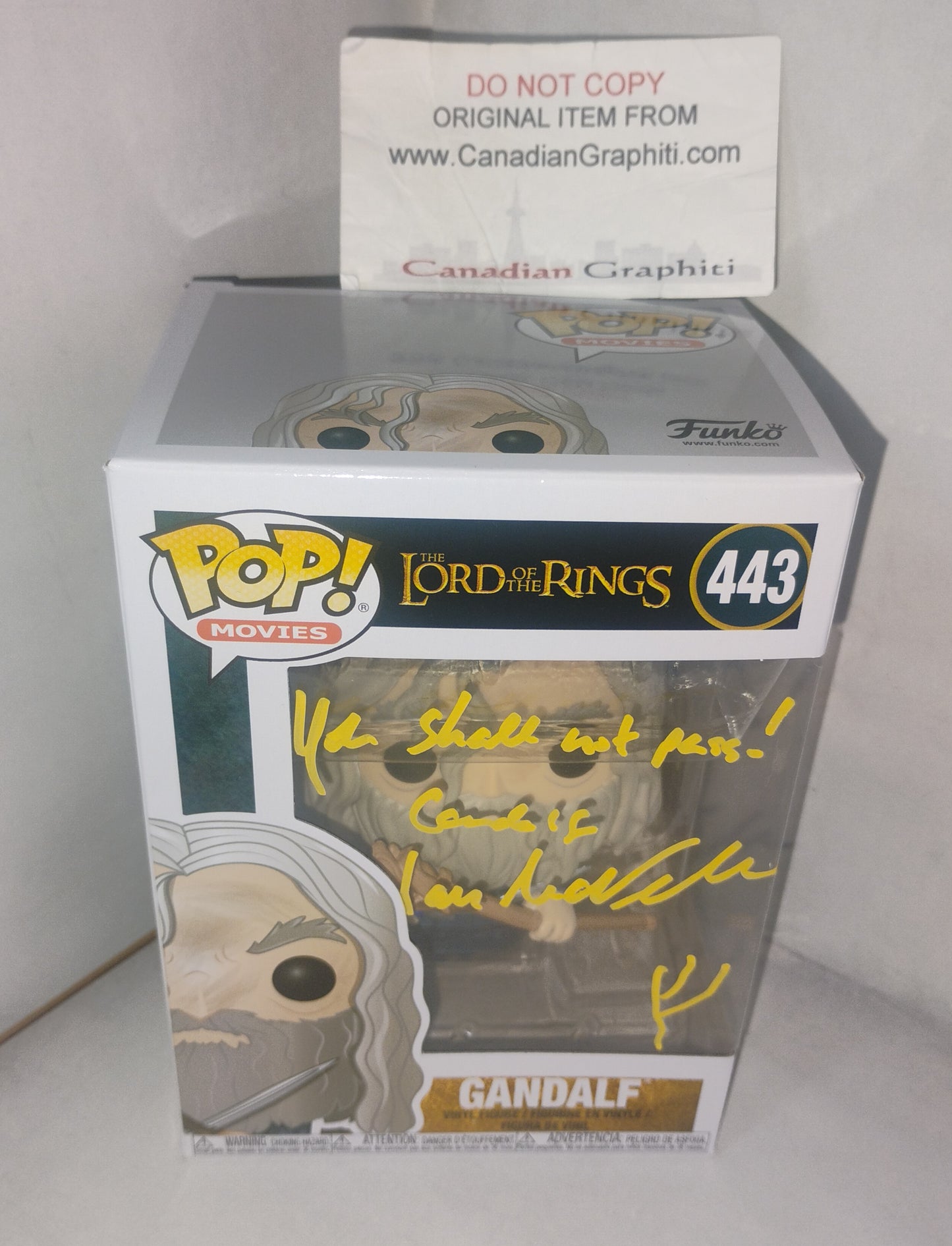 Ian McKellen Hand Signed Autograph Lord Of The Rings Funko Pop COA