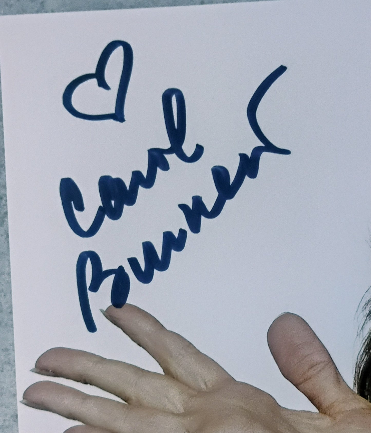 Carol Burnett Hand Signed Autograph 8x10 Photo BAS COA