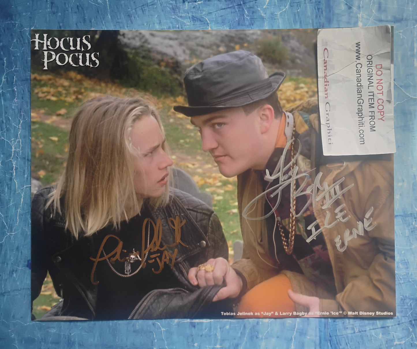 Tobias Jelinek & Larry Bagby Hand Signed Autograph 8x10 Photo COA Hocus Pocus