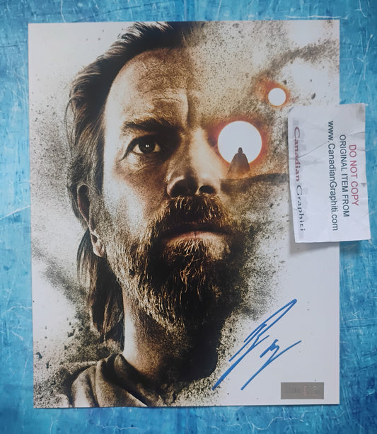 Ewan McGregor Hand Signed Autograph 8x10 Photo COA Star Wars